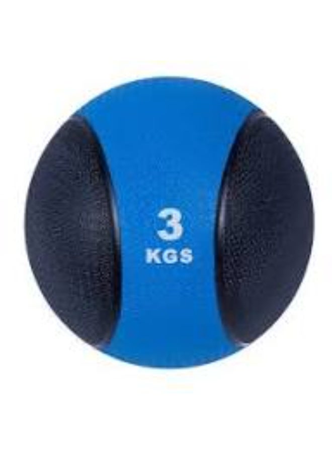 Rubber Medicine Ball - Multi Color 3 kg, Ball for Rehabilitation and Fitness - Image 5